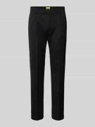 Stoffen broek met bandplooien, model 'Slato'