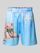 Oversized korte broek met elastische band