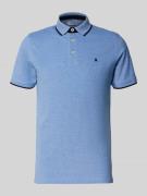Slim fit poloshirt met logostitching, model 'PAULOS'