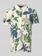 Regular fit poloshirt met geribde mouwboordjes