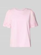 T-shirt met broderie anglaise, model 'CELIANA'