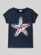 Regular fit T-shirt met interactief design