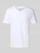 Regular fit T-shirt van puur katoen