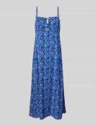 Midi-jurk in A-lijn van pure viscose, model 'NOVA'