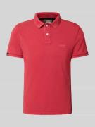 Regular fit poloshirt met labelstitching