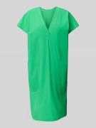 Knielange jurk met V-hals, model 'JOYCE'