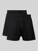 Boxershort met elastische band in een set van 2 stuks