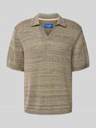 Poloshirt in gebreide look, model 'CANGGU'