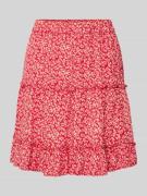 Regular fit minirok met elastische band, model 'NYA'