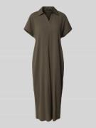 Midi-jurk met platte kraag, model 'Wannie'