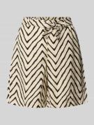 Relaxed fit korte broek van een mix van linnen en viscose