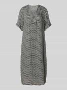 Midi-jurk met V-hals