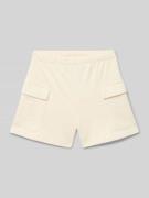 Regular fit sweatshorts met logopatch
