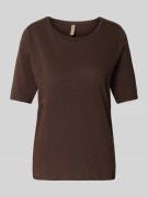 T-shirt met ronde hals, model 'Babette'