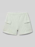 Regular fit sweatshorts met logopatch
