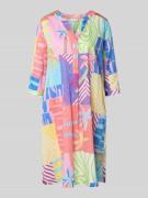 Knielange tuniekjurk van puur katoen