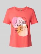 Comfort fit T-shirt van katoenmix, model 'DIFACEY'