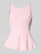 Top met bandjes en ronde hals