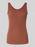 Top met ronde hals, model 'Delia'