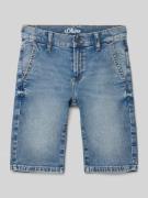 Regular fit korte jeans van katoenmix, model 'PETE'