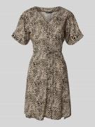 Regular fit mini-jurk van pure viscose, model 'EVIDA'