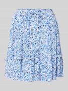 Uitlopende minirok van pure viscose, model 'IBIZA'