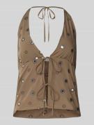 Top met vetersluiting, model 'Genas'