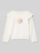Sweatshirt met motiefprint