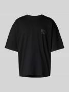 Oversized T-shirt met labelprint