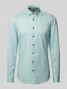 Slim fit zakelijk overhemd met extra lange mouwen
