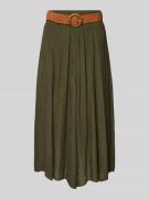 Midirok met stoffen ceintuur