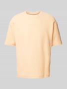 T-shirt met structuurmotief