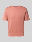 T-shirt met logostitching, model 'SUPIMA'