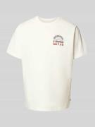 T-shirt met labelprint