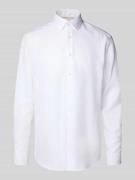 Regular fit zakelijk overhemd met kentkraag