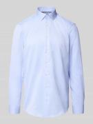 Regular fit zakelijk overhemd met kentkraag