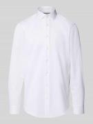 Regular fit zakelijk overhemd met kentkraag