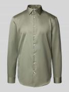 Slim fit zakelijk overhemd met kentkraag