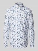 Slim fit zakelijk overhemd met knoopsluiting