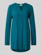 Regular fit blouse met tuniekkraag