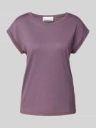 Regular fit T-shirt van een mix van lyocell en katoen