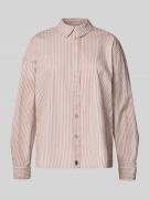 Regular fit overhemdblouse met labelstitching