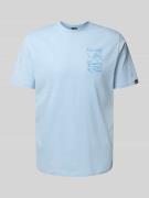 T-shirt met motief- en labelprint, model 'TROPICOSA'