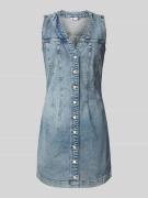 Nauwsluitende jeansjurk van katoenmix