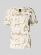 T-shirt met ronde hals en labeldetail