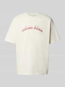 T-shirt met labelstitching