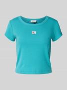 T-shirt met labelmotief