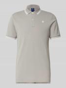 Slim fit poloshirt met labelstitching, model 'Dunda'