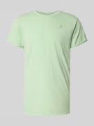 T-shirt met labeldetail en ronde hals