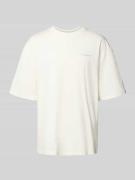 Oversized T-shirt met labelstitching